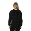 Black New York Crop Hoodie