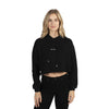 Black New York Crop Hoodie