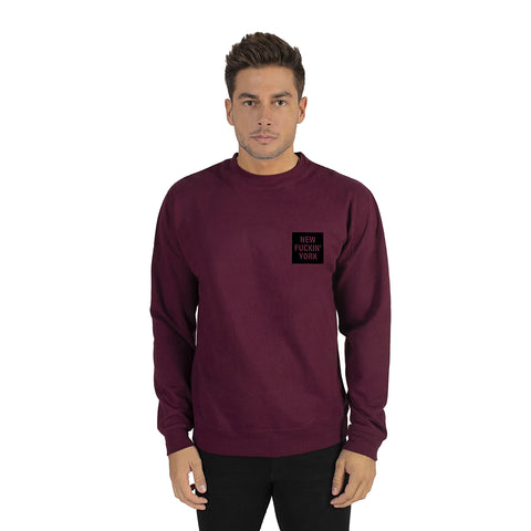 Burgundy New Fuckin’ York Sweatshirt