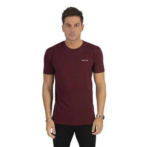 Burgundy New York T-Shirt