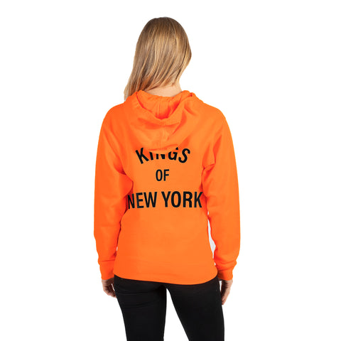 Neon Orange Kings of New York Hoodie