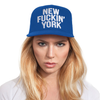 Blue New Fuckin' York Baseballcap Hat - Snapback Closure (Cotton)